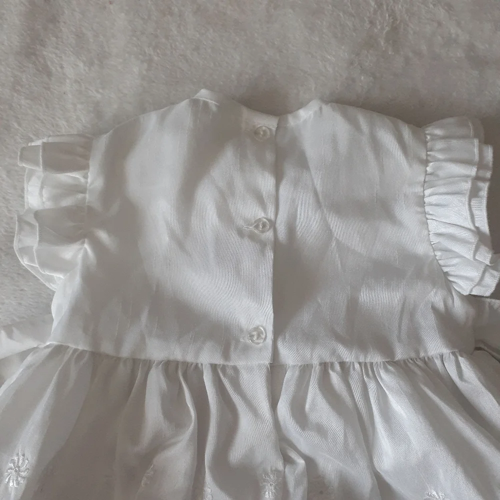 Toddler Girl's White Baptism Dress Size 3